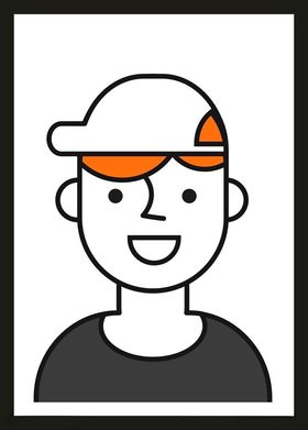手绘男人男孩