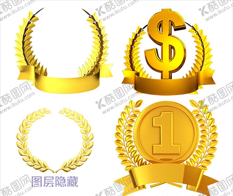 编号：59068210291532587789【酷图网】源文件下载-冠军花环