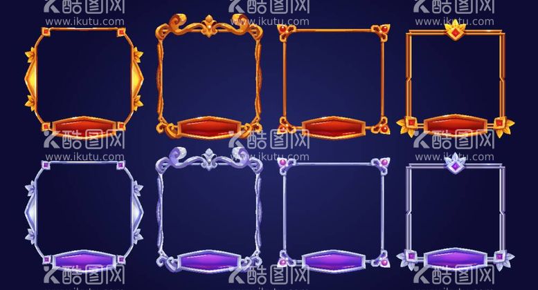 编号：27307012040914298321【酷图网】源文件下载-复古按钮边框