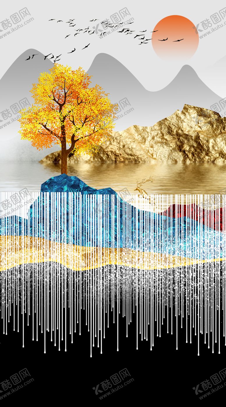 编号：43457109201947394884【酷图网】源文件下载-山水轻奢