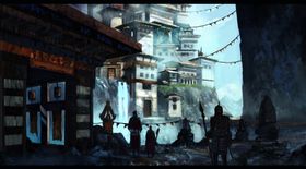 中国风大气插画场景