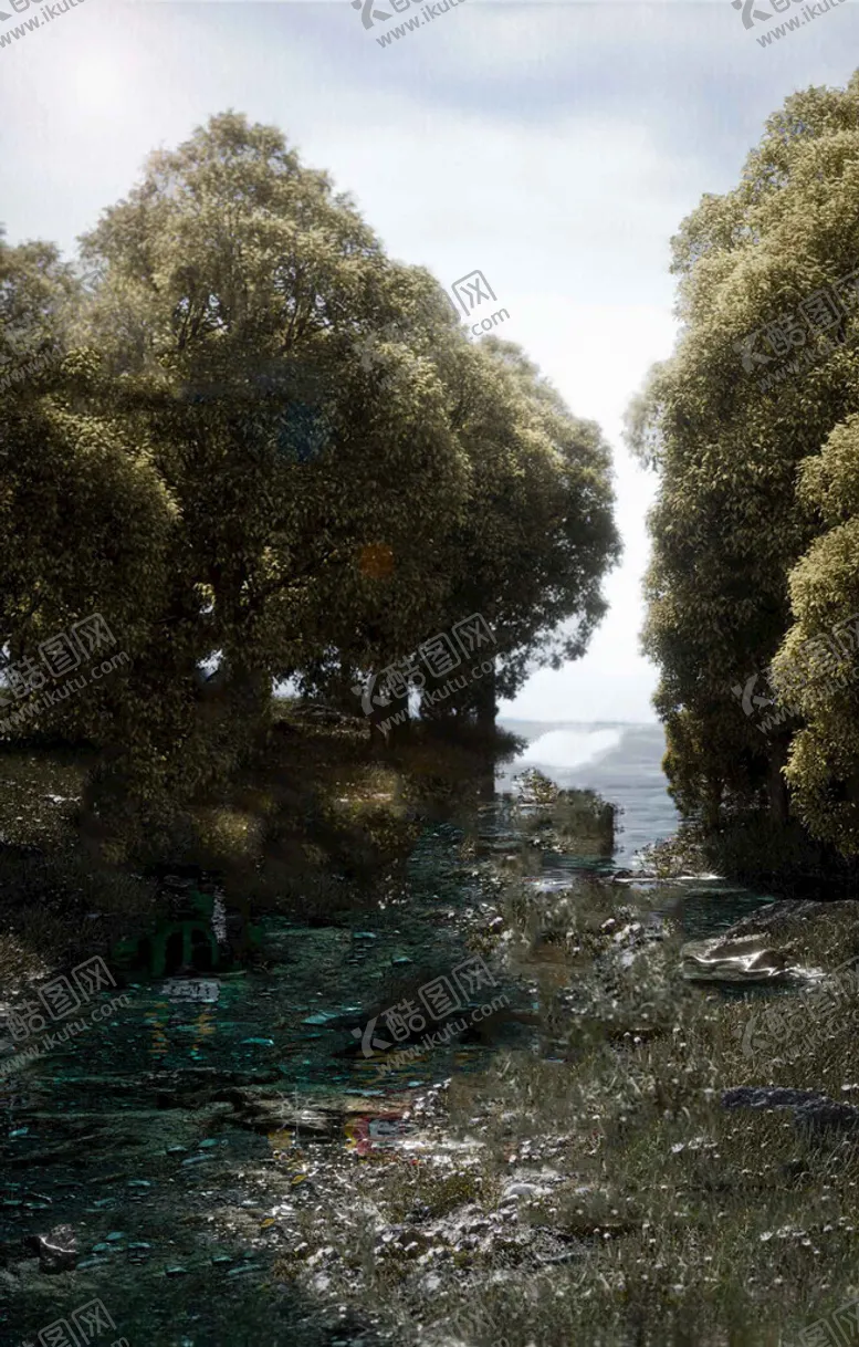 编号：11652702191338216760【酷图网】源文件下载-C4D模型森林