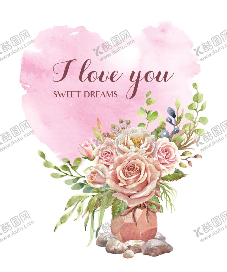 编号：11047509270455011194【酷图网】源文件下载-水彩花卉