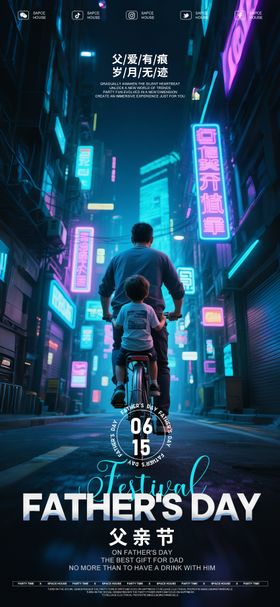 口腔父亲节节日朋友圈热点图