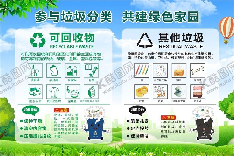 编号：14541911251617458457【酷图网】源文件下载-垃圾分类