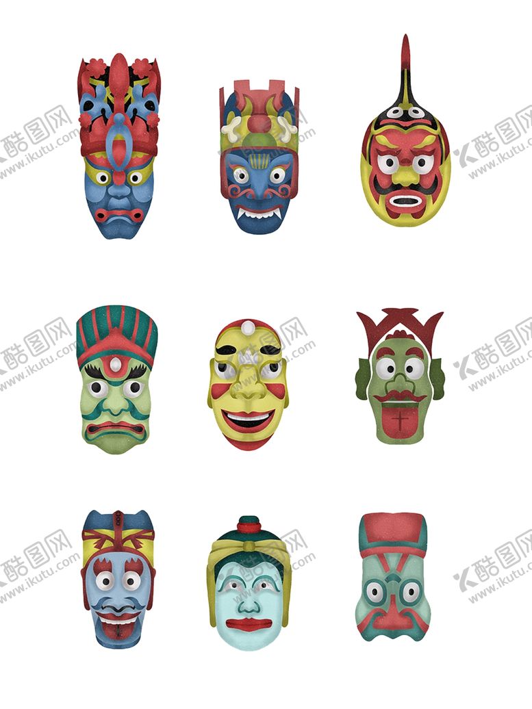 编号：39997909211503387110【酷图网】源文件下载-中国风少数民族装饰画合层