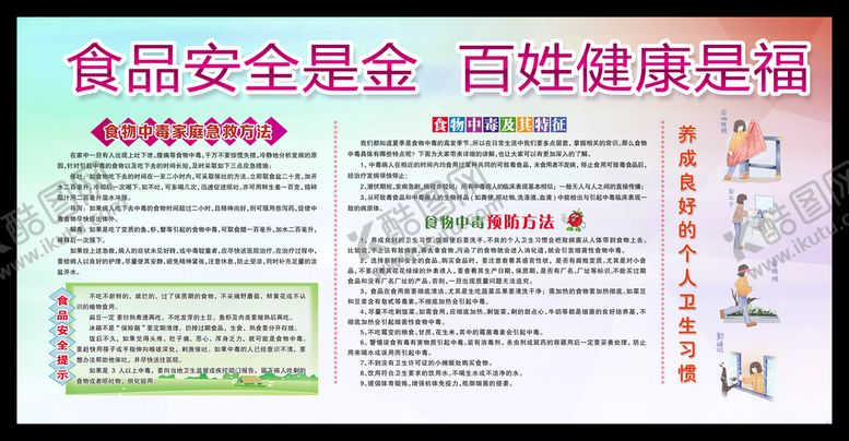 编号：91065409231123425714【酷图网】源文件下载-食品安全展板