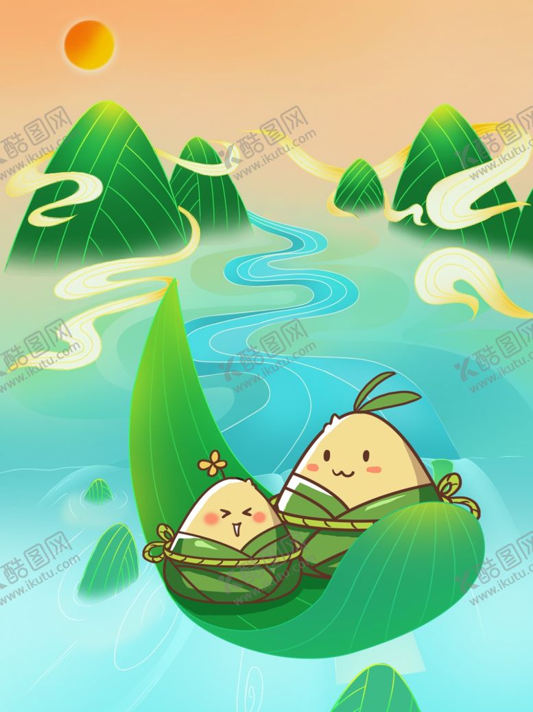 编号：61185405041700595485【酷图网】源文件下载-端午节海报端午节宣传粽子