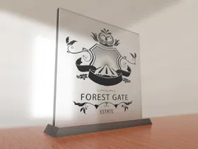 logo样机3D立体效果图高档