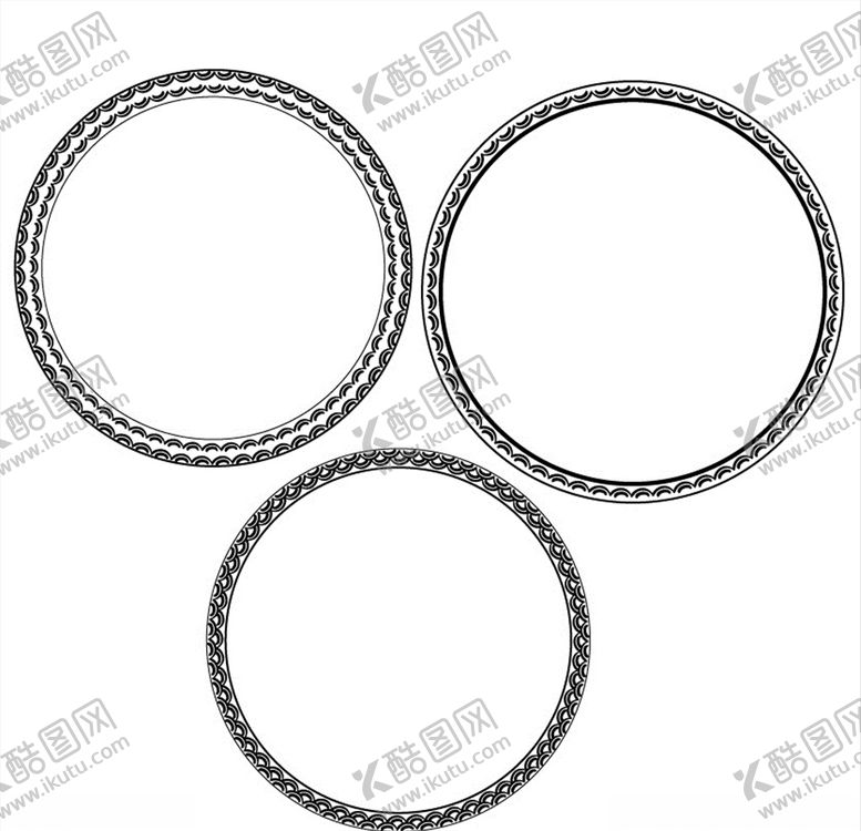 编号：62403509201035272027【酷图网】源文件下载-三款蛇皮边花边框