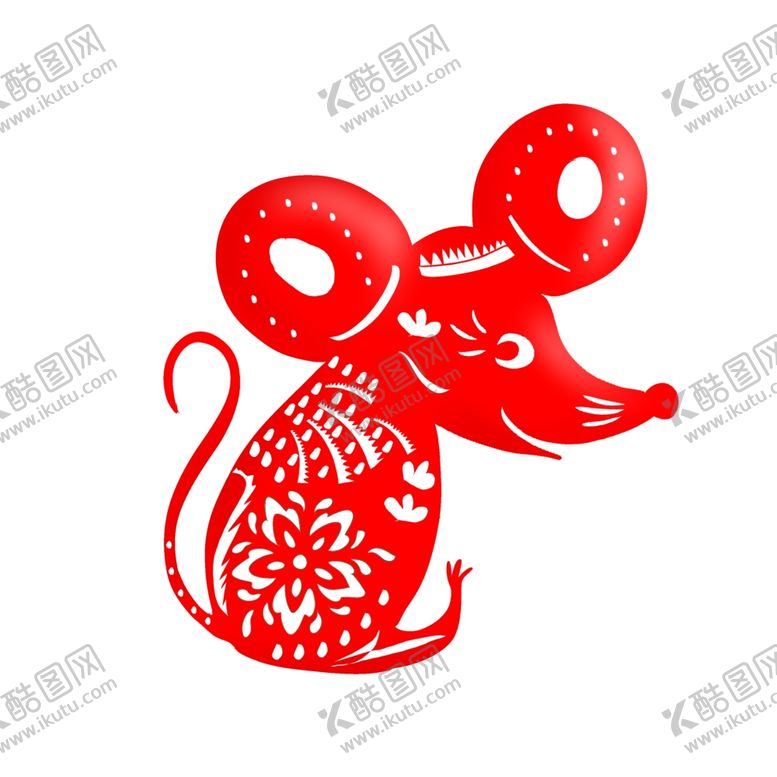 编号：25585910221006426474【酷图网】源文件下载-鼠年剪纸风格
