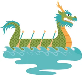 龙舟划端午节习俗扒