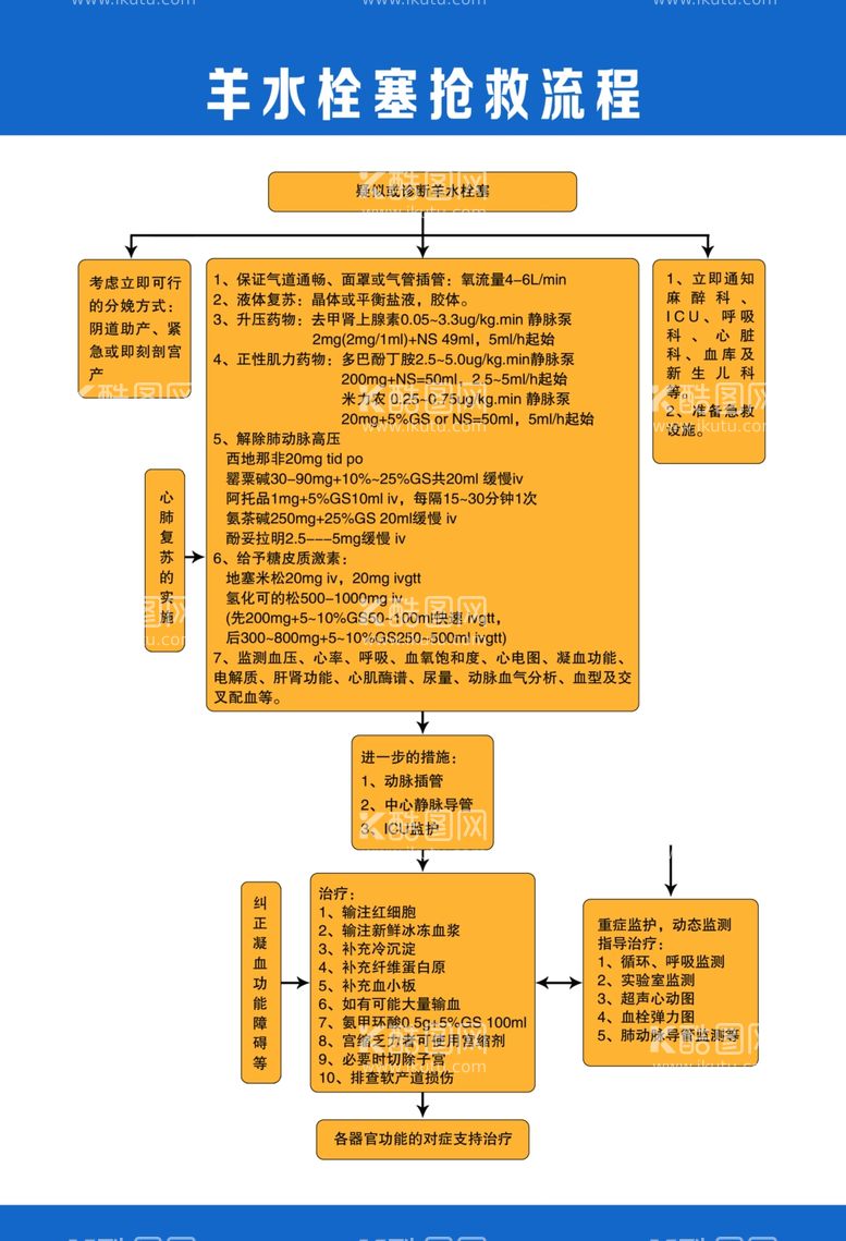 编号：69426003121204266813【酷图网】源文件下载-羊水栓抢救流程