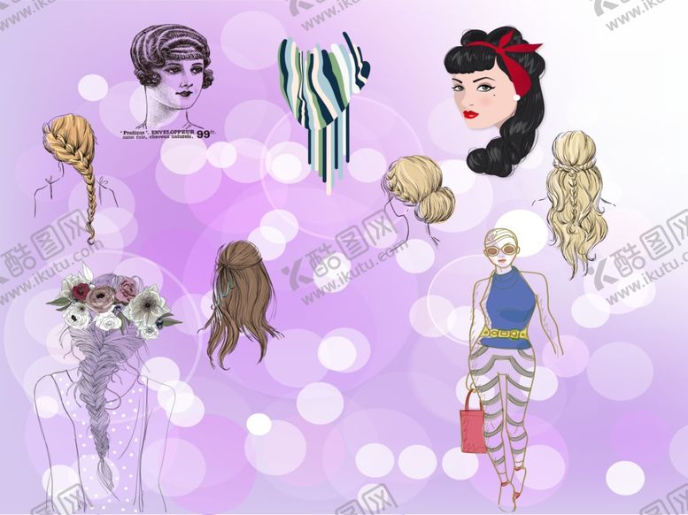 编号：69906910310820447034【酷图网】源文件下载-美容美发设计元素