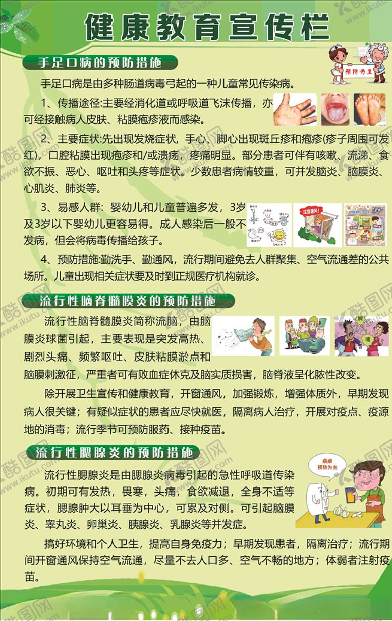 编号：45932305121459472583【酷图网】源文件下载-健康教育宣传栏