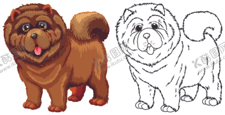 编号：21299509270034573681【酷图网】源文件下载-动物填色卡