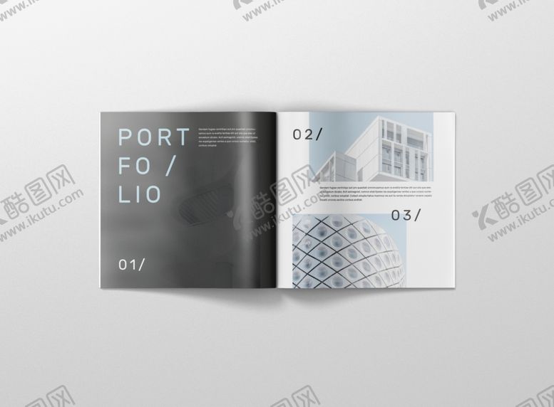 编号：83228609260038151026【酷图网】源文件下载-正方形杂志画册贴图样