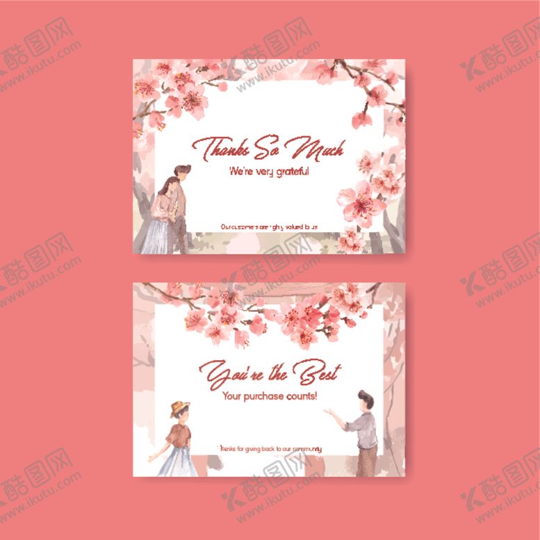 编号：59367610071523117189【酷图网】源文件下载-樱花主题婚礼邀请卡