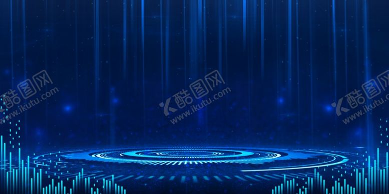 编号：16309010230905038828【酷图网】源文件下载-蓝色科技背景