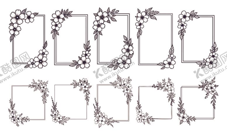 编号：64323612192148244624【酷图网】源文件下载-花卉边框