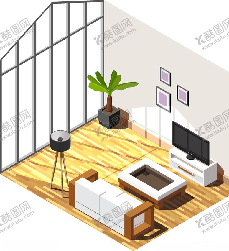 家居手绘房间图片素材插图
