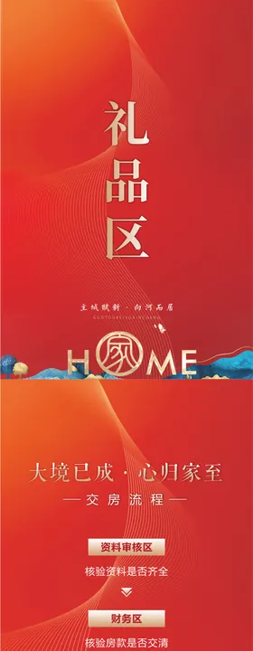 交房物料和展架