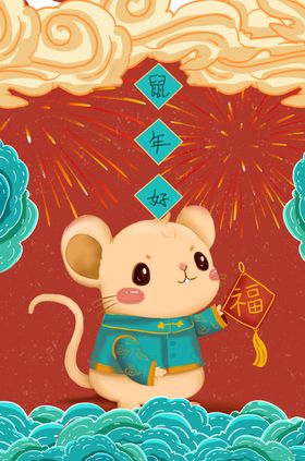 新年创意海报国潮背景