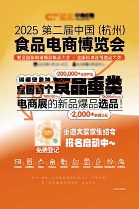 食品博览会海报宣传页