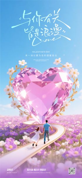 情人节告白日海报