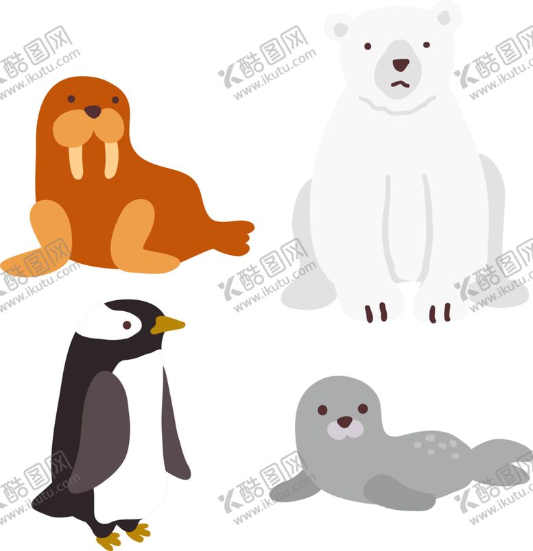 编号：88223709190844046343【酷图网】源文件下载-手绘动物