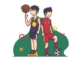 矢量人物景素材