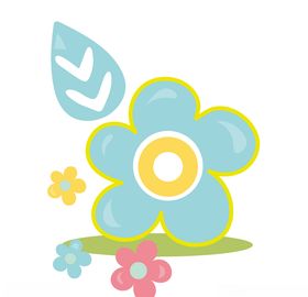 卡通花朵素材
