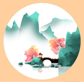 水墨山水新中式写意画装饰画
