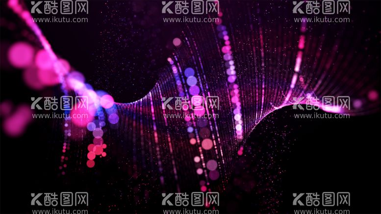 编号：10221412160544323395【酷图网】源文件下载-紫色粒子扩散背景