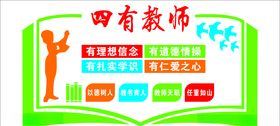 四有教师学校文化墙
