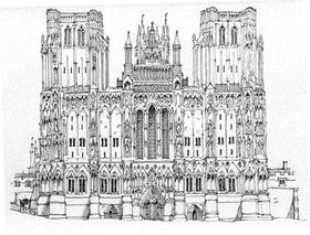 水彩建筑插画