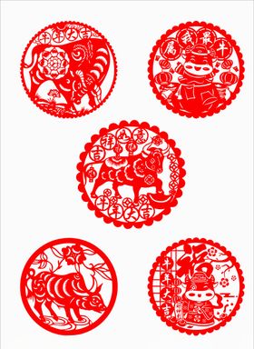 牛剪纸