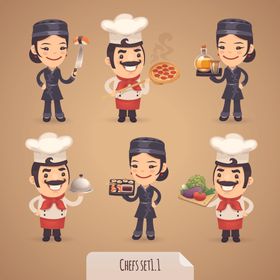 卡通职业人物         