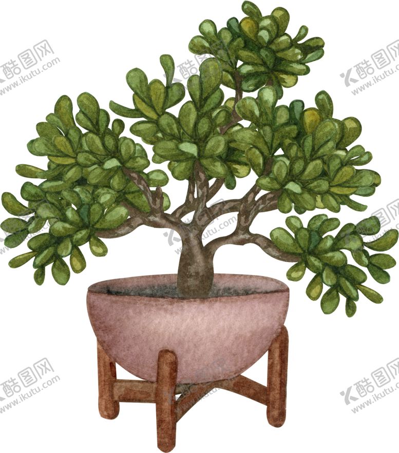 编号：40836005132316119931【酷图网】源文件下载-绿植盆栽插画