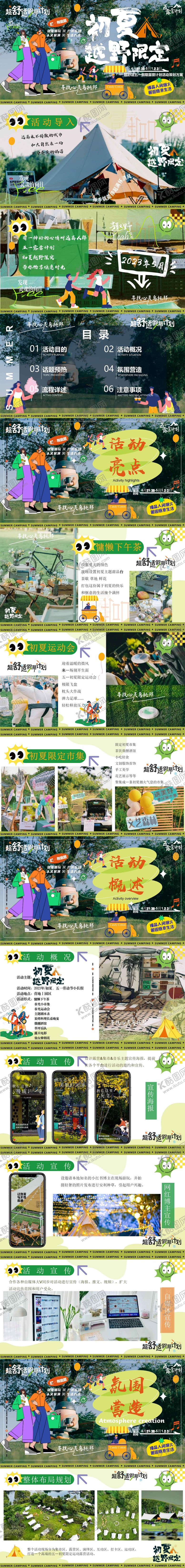 编号：63628104021808109798【酷图网】源文件下载-户外营地露营市集活动策划方案PPT