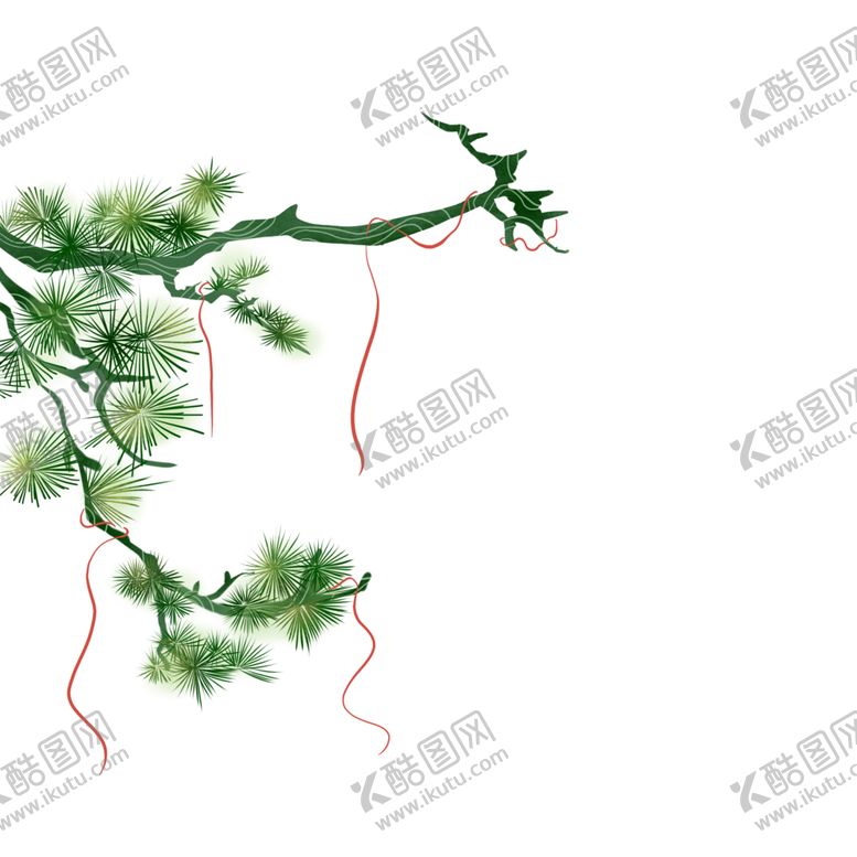 编号：92808610270000222991【酷图网】源文件下载-水墨中国风迎客松