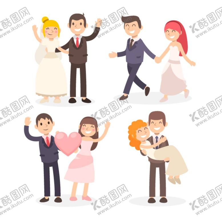 编号：86914512050713395271【酷图网】源文件下载-结婚新郎新娘