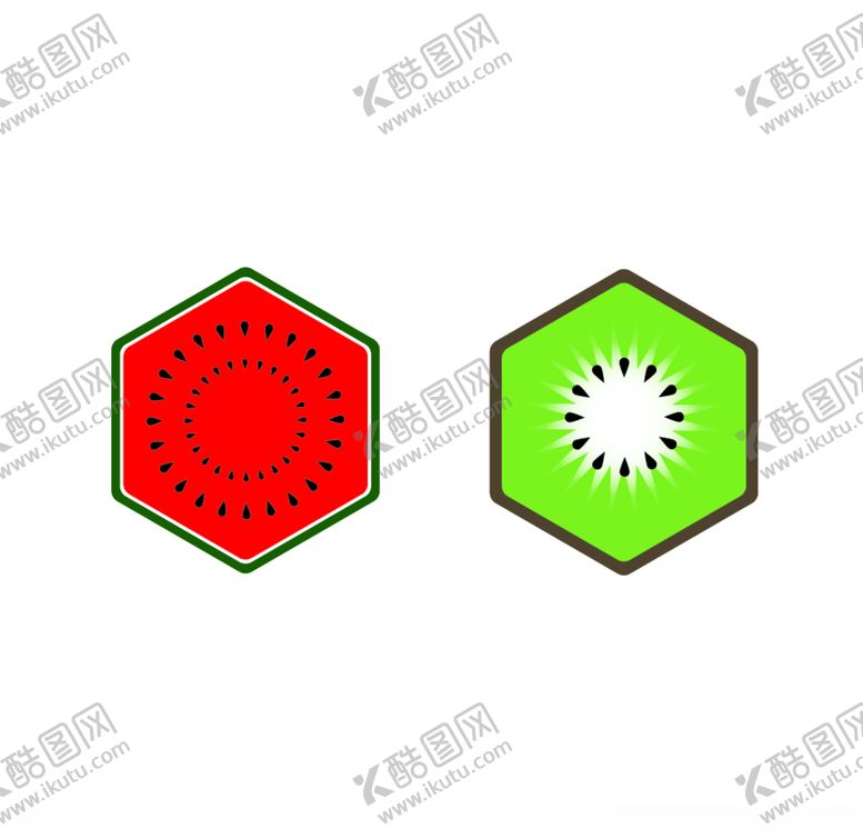 编号：12418607082001319885【酷图网】源文件下载-西瓜猕猴桃切片