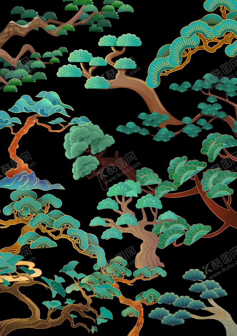 编号：41525502030744288735【酷图网】源文件下载-中国风树枝素材