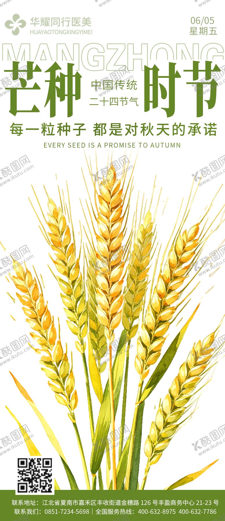 编号：34677705312347283459【酷图网】源文件下载-芒种宣传海报 