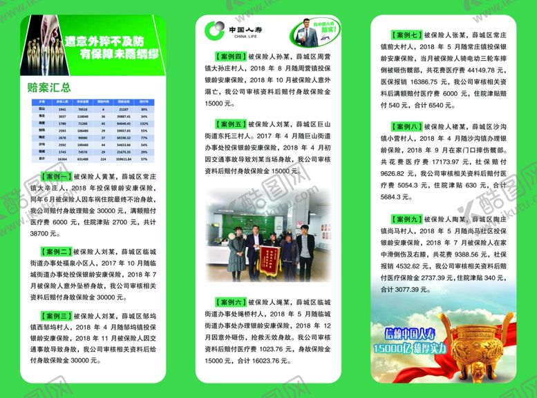 编号：64433310251946309320【酷图网】源文件下载-中国人寿折页