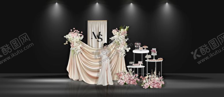 编号：44976709182346443225【酷图网】源文件下载-婚礼甜品布置