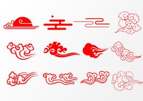 中国古风祥云素材