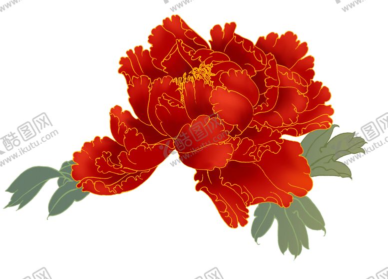编号：77715010152113109873【酷图网】源文件下载-金色牡丹