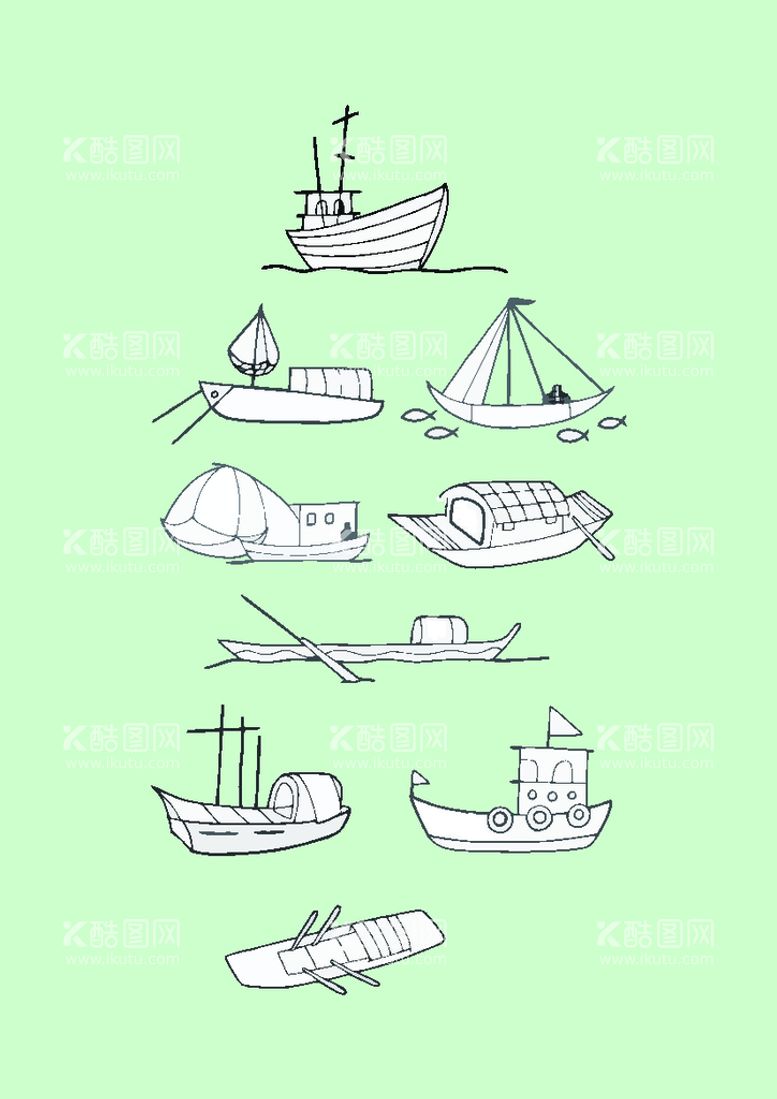 编号：91909912242203326975【酷图网】源文件下载-简笔画船
